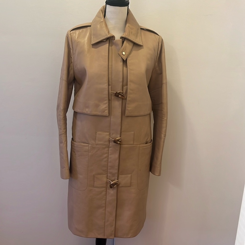 Leather coat